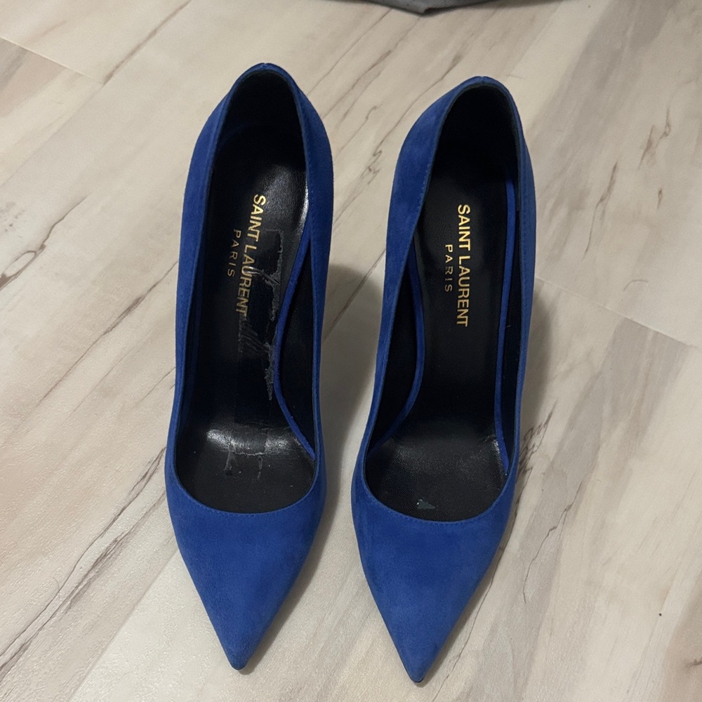 Saint Laurent Royal Blue Heels